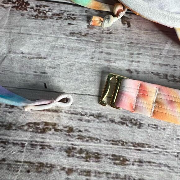 Hobie Women's Large Merrow Underwire Bra Swimsuit Top Ride or Dye Tie Dye NEW - Picture 4 of 10